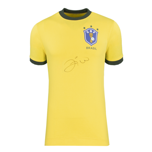 Icons Zico gesigneerd Brazilië shirt 1982
