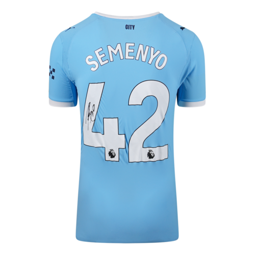 Icons Antoine Semenyo gesigneerd Manchester City shirt 2025-26