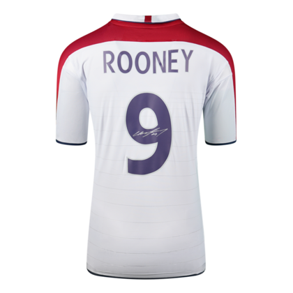 Wayne Rooney gesigneerd Engeland shirt 2004-05