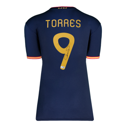 Fernando Torres gesigneerd Spanje shirt 2010