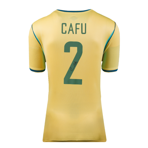 Icons Cafu gesigneerd Brazilië shirt 2026