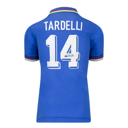 Marco Tardelli gesigneerd Italië shirt