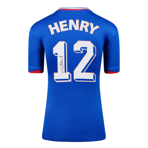 Icons Thierry Henry gesigneerd Frankrijk shirt 2024