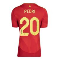 Icons Pedri gesigneerd Spanje shirt 2024