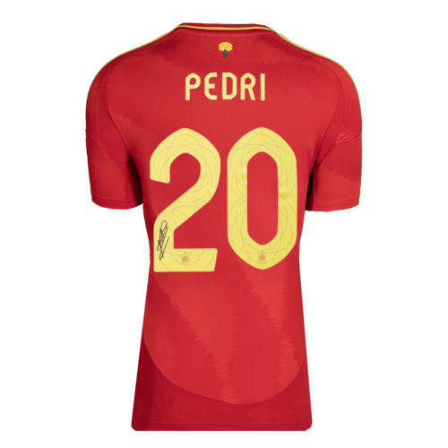 Icons Pedri gesigneerd Spanje shirt 2024