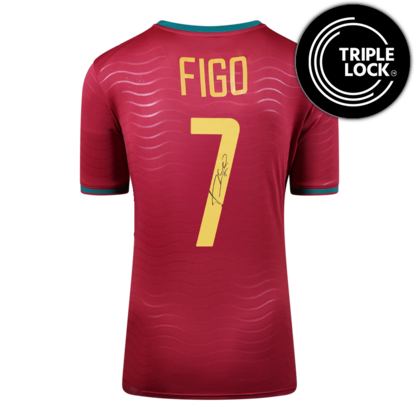 Luis Figo gesigneerd Portugal shirt 2026