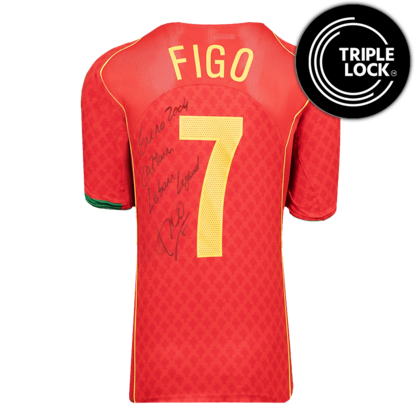Luis Figo gesigneerd Portugal shirt 2004