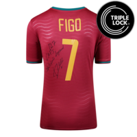 Icons Luis Figo gesigneerd Portugal shirt 2026