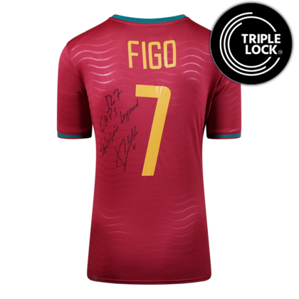 Luis Figo gesigneerd Portugal shirt 2026