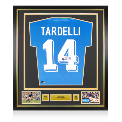 Marco Tardelli gesigneerd Italië shirt 1982