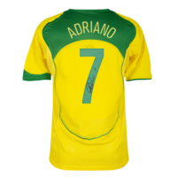 Icons Adriano gesigneerd Brazilië shirt 2004 - Reissue