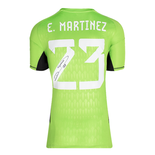 Icons Emiliano Martinez gesigneerd Argentinië shirt 2022