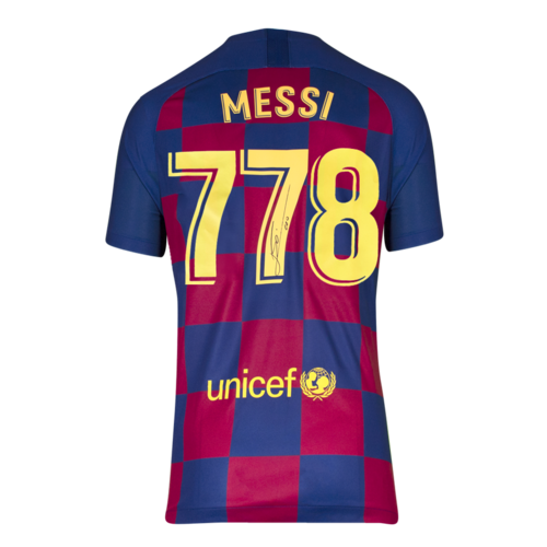 Icons Lionel Messi gesigneerd FC Barcelona shirt 2019-20