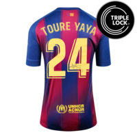 Icons Yaya Toure gesigneerd FC Barcelona shirt 2025-26