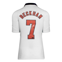 Icons David Beckham gesigneerd Engeland shirt 1998