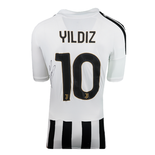 Icons Kenan Yildiz gesigneerd Juventus shirt 2026-27