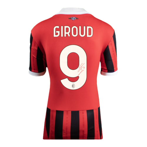 Icons Olivier Giroud gesigneerd AC Milan shirt 2024-25