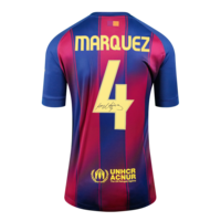 Icons Rafael Marquez gesigneerd FC Barcelona shirt 2025-26