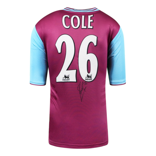 Icons Joe Cole gesigneerd West Ham United shirt 2001-02