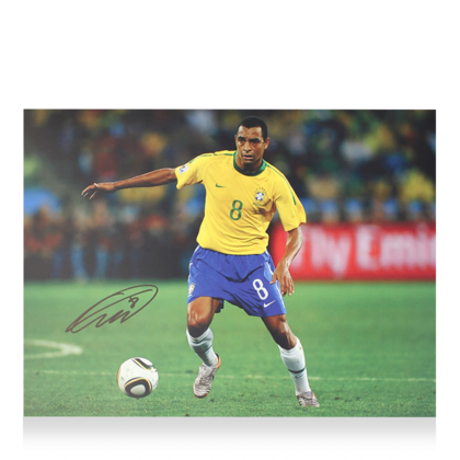 Gilberto Silva gesigneerde Brazilië foto