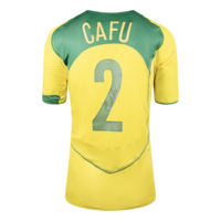 Icons Cafu gesigneerd Brazilië shirt 2004 - Reissue