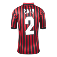 Icons Cafu gesigneerd AC Milan shirt 2000