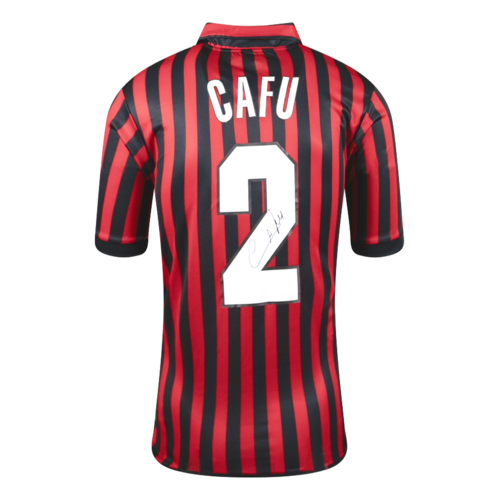 Icons Cafu gesigneerd AC Milan shirt 2000