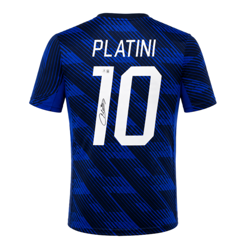 Icons Michel Platini gesigneerd Frankrijk shirt 2026