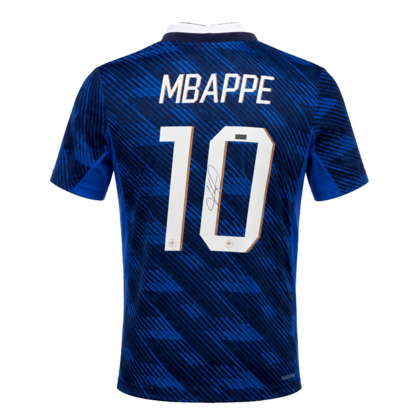 Kylian Mbappe gesigneerd Frankrijk shirt WK 2026