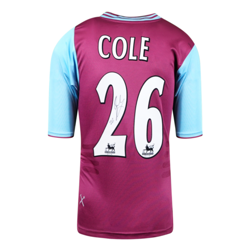 Icons Joe Cole gesigneerd West Ham United shirt 2001-02