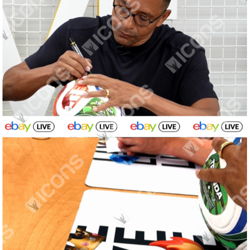 Icons Gilberto Silva gesigneerde voetbal 2026