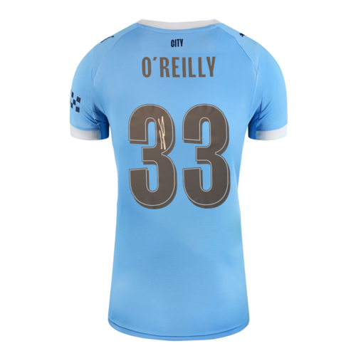 Icons Nico O'Reilly gesigneerd Manchester City shirt 2025-26