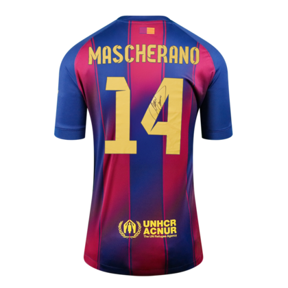 Javier Mascherano gesigneerd FC Barcelona shirt 2025-26