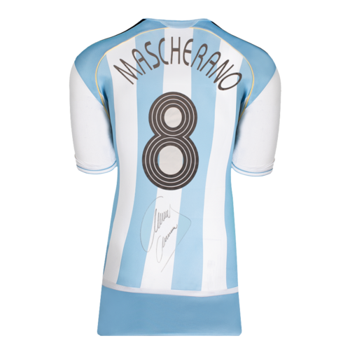 Icons Javier Mascherano gesigneerd Argentinië shirt 2006