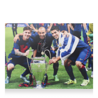 Icons Javier Mascherano gesigneerde FC Barcelona foto
