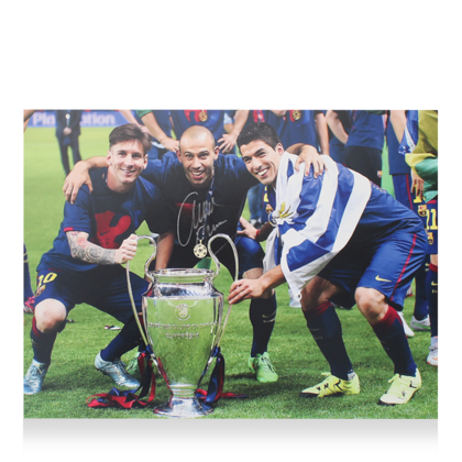 Javier Mascherano gesigneerde FC Barcelona foto