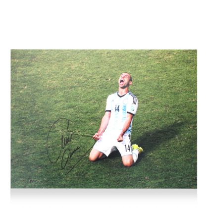 Javier Mascherano gesigneerde Argentinië foto 2014