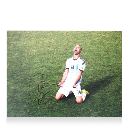 Icons Javier Mascherano gesigneerde Argentinië foto 2014
