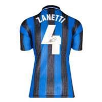Icons Javier Zanetti gesigneerd Internazionale shirt 1998