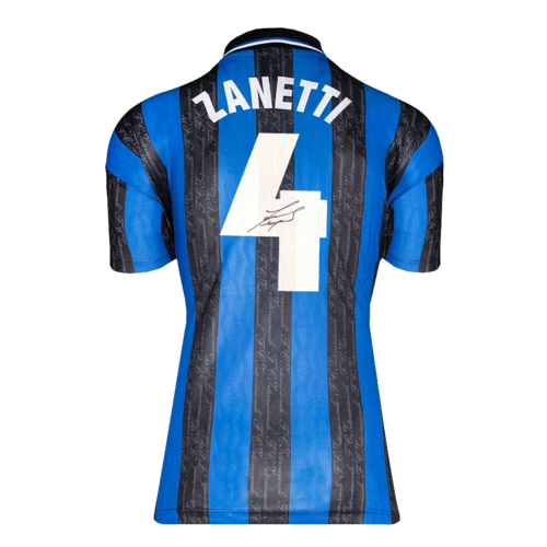 Icons Javier Zanetti gesigneerd Internazionale shirt 1998