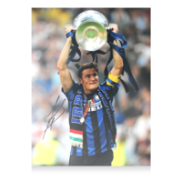Icons Javier Zanetti gesigneerde Internazionale foto 2010