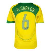 Icons Roberto Carlos gesigneerd Brazilië shirt 2004