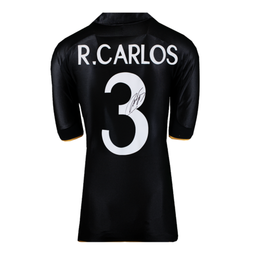 Icons Roberto Carlos gesigneerd Real Madrid shirt 1999-20