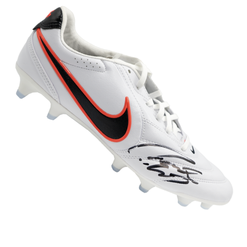 Icons Roberto Carlos gesigneerde Brazilië voetbalschoen