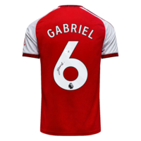 Icons Gabriel Magalhães gesigneerd Arsenal shirt 2027-27