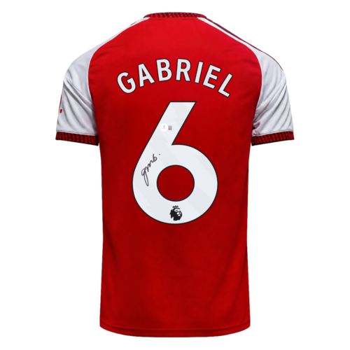 Icons Gabriel Magalhães gesigneerd Arsenal shirt 2027-27