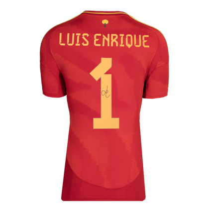 Luis Enrique gesigneerd Spanje shirt 2024