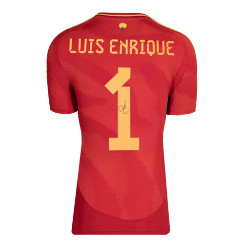Icons Luis Enrique gesigneerd Spanje shirt 2024