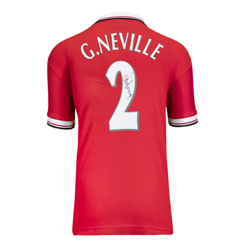 Icons Gary Neville gesigneerd Manchester United shirt 1999