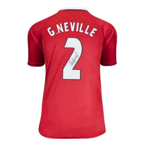 Icons Gary Neville gesigneerd Manchester United shirt 1999